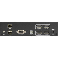KVXLCDPF-200 Dual Head KVM über Glasfaser Extender für DisplayPort 1.2 Video von Black Box Transmitter Back
