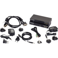 KVXLCF-100-R2 DVI-D KVM Extender mit Glasfaser von Black Box Lieferumfang