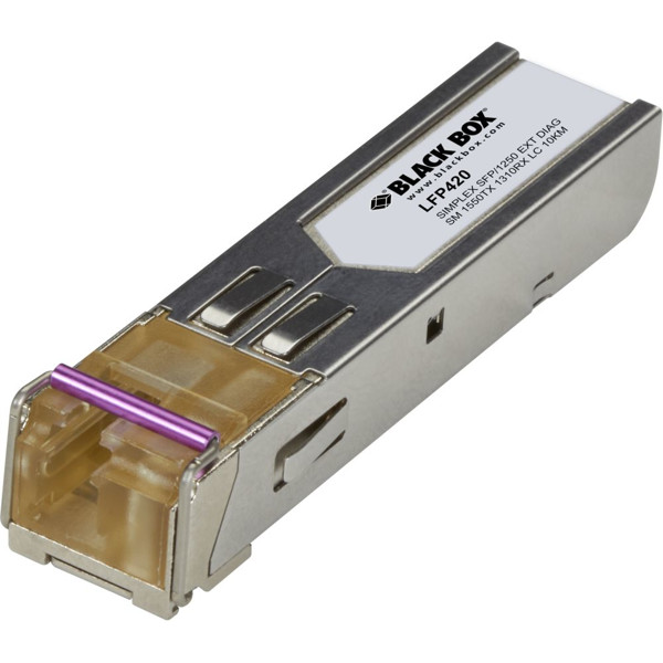 LFP420 1250 Mbps Singlemode LC Simplex SFP Transceiver mit SSF 1550nm TX und 1310nm RX von Black Box