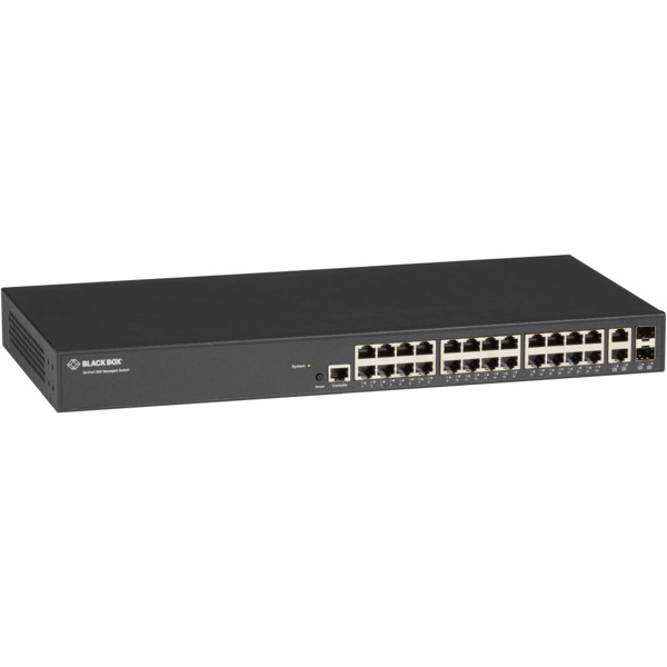 LGB1126A-R2 Managed 26-Port Gigabit L2+ Switch mit 24x Autosensing und 2x Dual Media Ports von Black Box