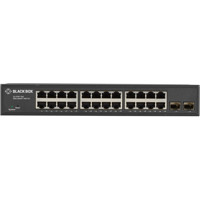 LGB2126A Managed Gigabit Ethernet Desktop Switch mit 24x RJ45 und 2x SFP Ports von Black Box Front