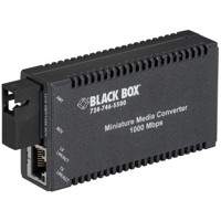 LGC126A-R3 10/100/1000 Mbps Kupfer zu 1000 Mbps Single-Strand Glasfaser Medien- und Datenkonverter von Black Box