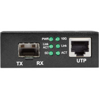 LGC220A 10 Gigabit Ethernet zu Glasfaser SFP Medienkonverter von Black Box Anschlüsse