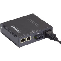 LGC5151A RJ45 Ethernet zu Multi-Mode SC Glasfaser Konverter von Black Box mit Stromkabel