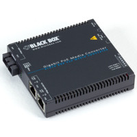 LGC5201A Gigabit Ethernet PoE Medienkonverter mit 2x RJ45 und einem Multi-Mode SC Port von Black Box