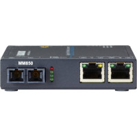 LGC5201A Gigabit Ethernet PoE Medienkonverter mit 2x RJ45 und einem Multi-Mode SC Port von Black Box Front
