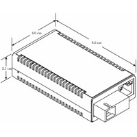 LHC029A-R4 Single-Mode SC WDM Konverter mit einem 100BaseFX SSF SM SC 1550TX/1310RX Anschluss von Black Box Zeichnung