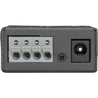 R&uuml;ckseite des LIC022A-R4 Fast Ethernet zu Multi-Mode ST Medienkonverter von Black Box