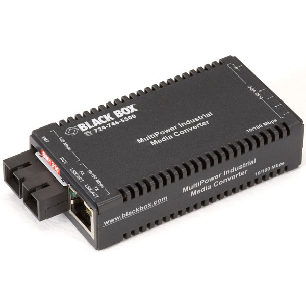 LIC025A-R4 10-100 Mbps Single-Mode SC MultiPower Medienkonverter von Black Box