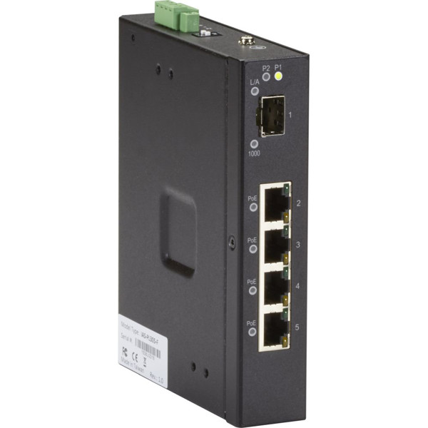 LIE401A Gigabit Ethernet PoE Switch mit 4x RJ45 und 1x SFP Ports von Black Box