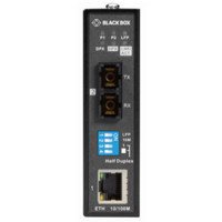 LMC281A Fast Ethernet Medienkonverter die 10/100BaseTX in 100BaseFX umwandeln von Black Box Front