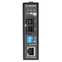 LMC282A Fast Ethernet Medienkonverter die 10/100BaseTX in 100BaseFX umwandeln von Black Box Front