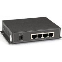 LPB1205A Unmanaged Gigabit PoE Switch mit 5x RJ45 Anschlüssen von Black Box Rückseite