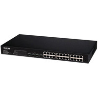 LPBG724A Gigabit PoE Web Smart Switch mit RJ45 und 4x Dual Medien RJ45/SFP Ports von Black Box