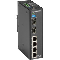 LPH1006A-R2 industrieller PoE Ethernet Switch mit 4x GbE und 2x SFP Ports von Black Box