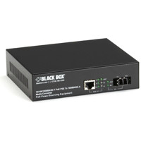 LPS500A-SM-10K-LC-R3 Gigabit Ethernet PoE zu Single-Mode LC Glasfaser Medienkonverter mit einer Reichweite von bis zu 10 Kilometern von Black Box