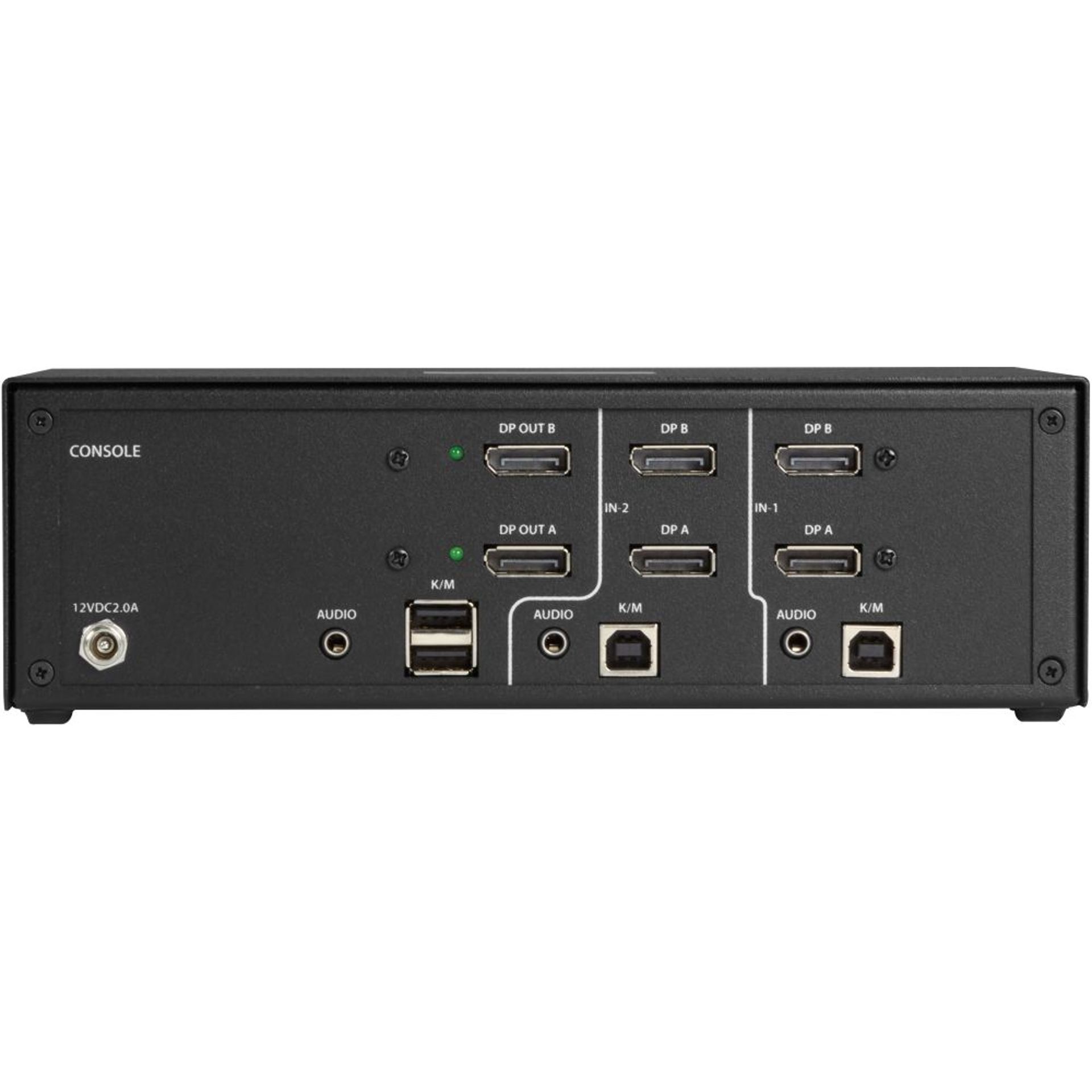 SS2PDHDPU Black Box 2Port DualHead DisplayPort Secure KVM Switch