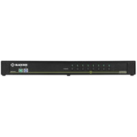 SS8P-SH-DVI-U Secure KVM Switch mit NIAP 3.0 Zertifizierung, EDID Learning und DVI von Black Box von vorne
