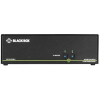 SS2P-SH-HDMI-U sicherer KVM Schalter mit NIAP 3.0 Zertifizierung, EDID Learning und Emulation und 4K HDMI von Black Box Vorderseite