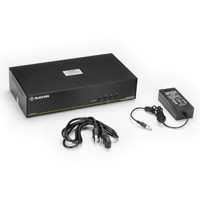 SS4P-DH-DP-U 4-Port Secure Dual-Head DisplayPort KVM Switch von Black Box Lieferinhalt
