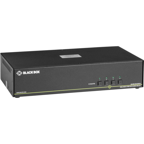 SS4P-DH-DP-UCAC Secure 4-Port DisplayPort Dual Head KVM Switch mit CAC Ports und NIAP 3.0 Zertifizierung von Black Box