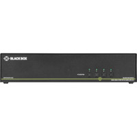 SS4P-DH-DP-UCAC Secure 4-Port DisplayPort Dual Head KVM Switch mit CAC Ports und NIAP 3.0 Zertifizierung von Black Box Front