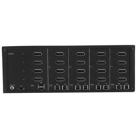 SS4P-QH-DP-UCAC Sicherer KVM Schalter mit Quadhead, 4K DisplayPort, NIAP 3.0 und EDID von Black Box Rückseite