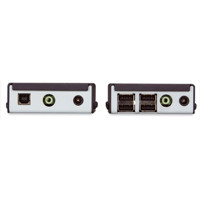 Wizard SRX KVM Extender mit DVI, USB 2.0, Audio und bis zu 50 Meter Cat6/7 Verlängerung von Black Box ACU5520A Ports