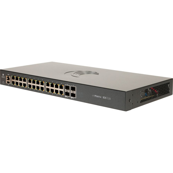 EX1028 28-Port Managed cnMatrix Netzwerk Switch mit 24x RJ45 und 4x SFP Ports von Cambium Networks
