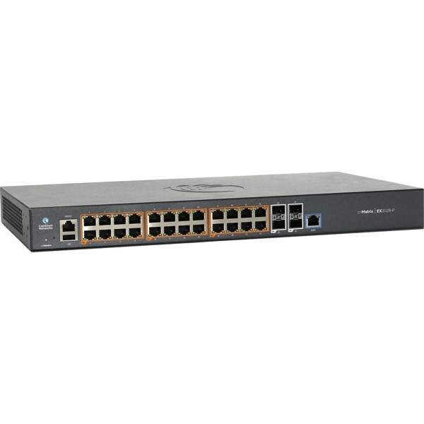 EX2028-P Managed Power over Ethernet cnMatrix Switch mit 24x GbE RJ45 und 4x 10 Gbps SFP+ Ports von Cambium Networks Side