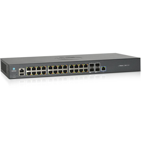 EX2028 intelligenter Gigabit Ethernet Layer 3 cnMatrix Switch mit 24x RJ45 und 4x SFP+ Ports von Cambium Networks