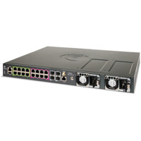 TX2020R-P Layer 2/Layer 3 cnMatrix Switch mit 16x RJ45 PoE+ Anschlüsse, 4x SFP+ Ports und 2x CRPS Slots von Cambium Networks
