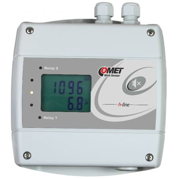 H5524 CO2 Sensor mit Ethernet Schnittstelle und zwei Relay Ausgänen von Comet System