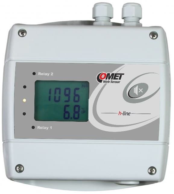 H5524 CO2 Sensor mit Ethernet Schnittstelle und zwei Relay Ausgänen von Comet System