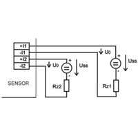 Verdrahtungsbeispiel zur Anwendung des P3110E Sensors von Comet System.