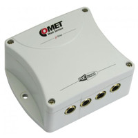 Sensorports des P8641 PoE Websensors von Comet System mit 4 Kanälen.