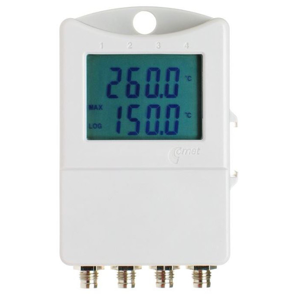 S0141 Temperaturlogger von Comet System mit integrierter Batterie und LCD Display.