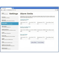 T3610 PoE Websensor mit Thermometer und Hygrometer von Comet System Einstellungen