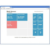 T3610 PoE Websensor mit Thermometer und Hygrometer von Comet System Web Anzeige