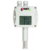 T6440 von Comet System ist ein Sensor für Temperatur, Luftfeuchte und CO2 über RS485.