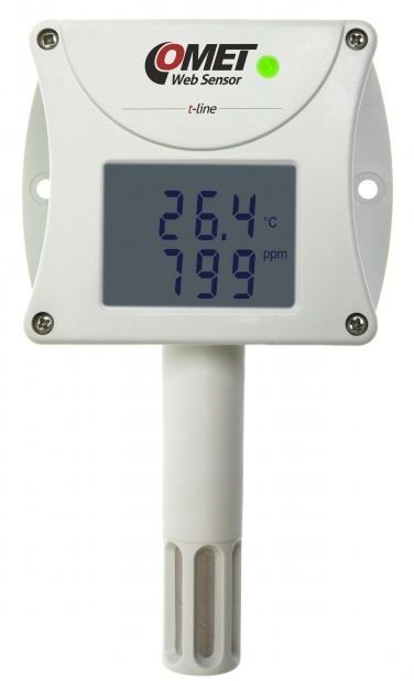 T6540 Temperatur, Luftfeuchtigkeit und CO2 Konzentration Web Sensor von Comet System