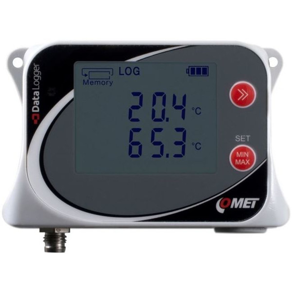 U0122 Temperatur Datenlogger mit einem internen Sensor und einer PT1000 Sonde von Comet System