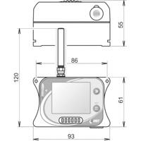 U3120G 4G LTE Datenlogger von Comet System Zeichnung