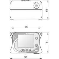 U4440 USB Datenlogger mit integrierten Sensoren von Comet System Zeichnung