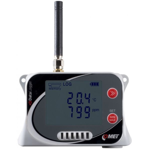 U4440G 4G LTE Datenlogger für Temperatur-, Luftfeuchtigkeit-, Luftdruck- und CO2-Messung von Comet System