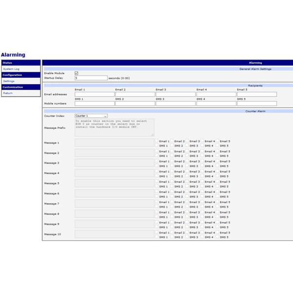 Alarming User Modul Einstellungen1