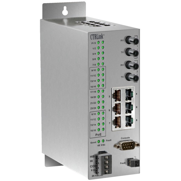 Der EIDX24MP-100T-FT von Contemporary Controls ist ein Managed Outdoor Switch.