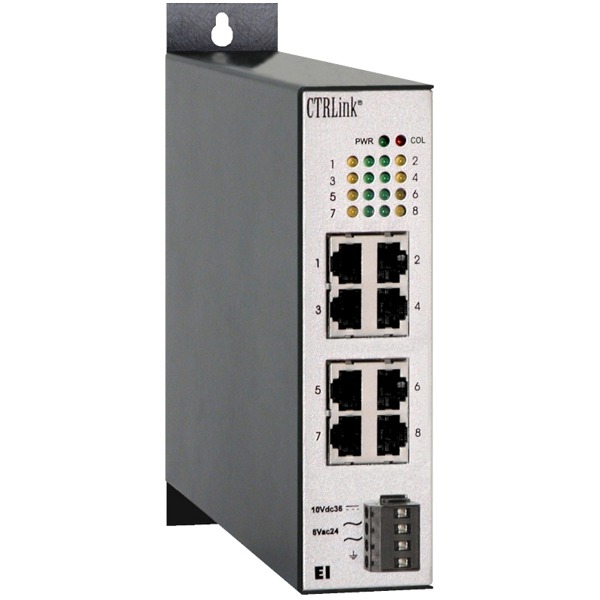 Der EI8-10T von Contemporary Controls ist ein Unmanaged Switch