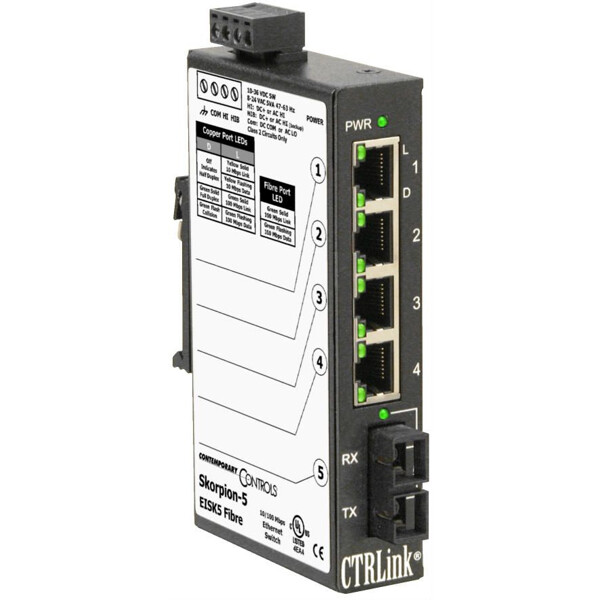 EISK5-100T/FC Contemporary Controls Unmanaged Skorpion Switch