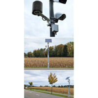 Anwendungsbeispiel des DL-CWS2 LoRaWAN Stra&szlig;entemperatur Sensor von Decentlab